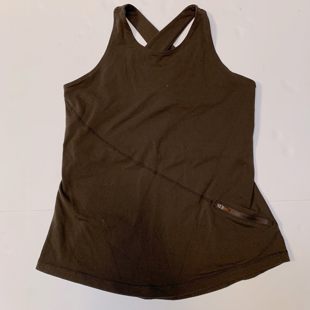 Lululemon brown cross back tank